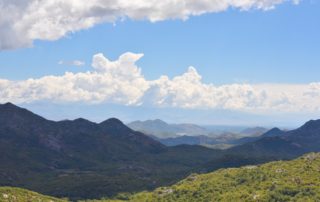 view from lipa cave parking