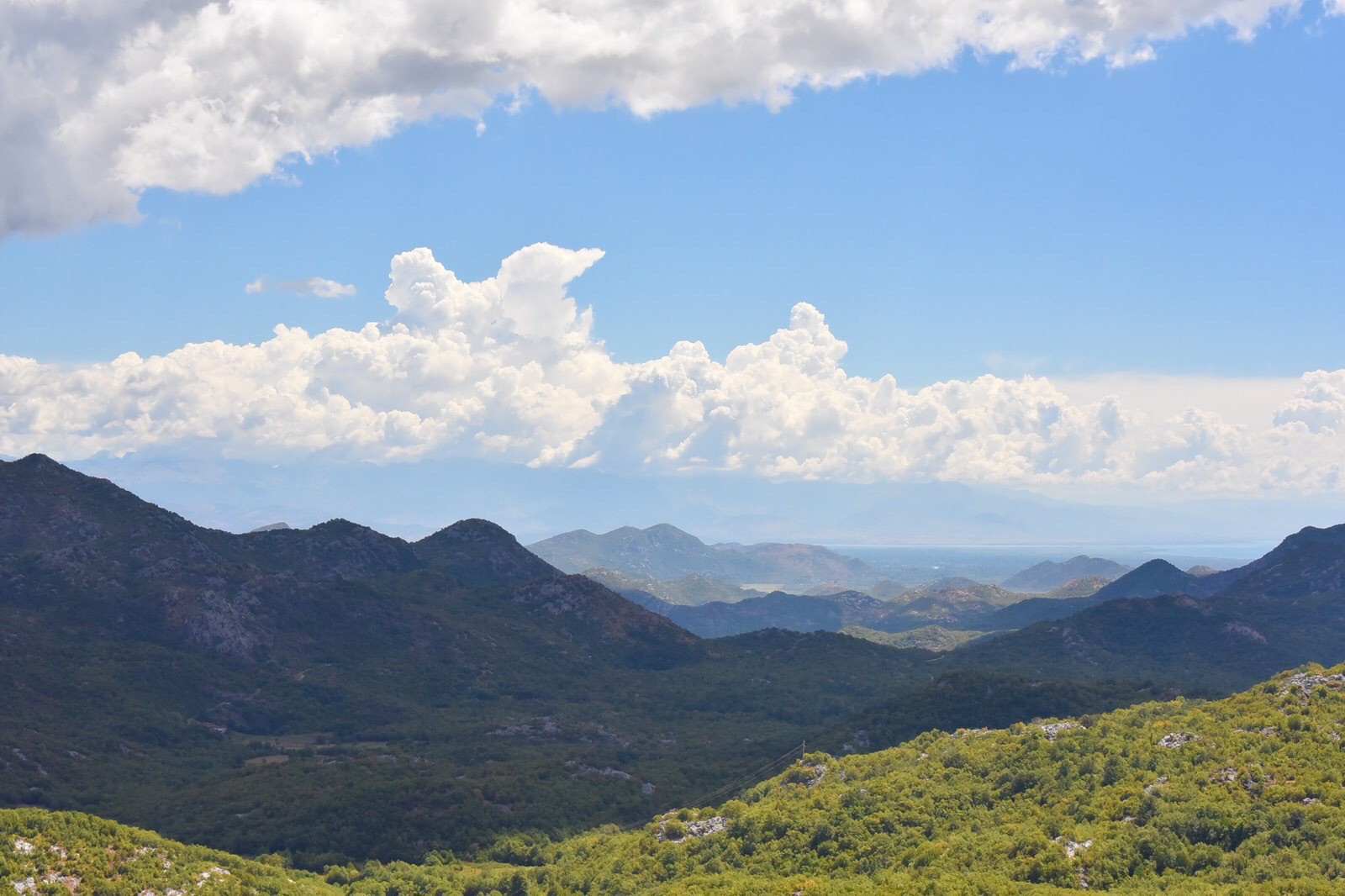 view from lipa cave parking